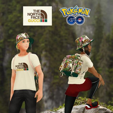 gucci e the north face pokémon go|Gucci pokemon go north face.